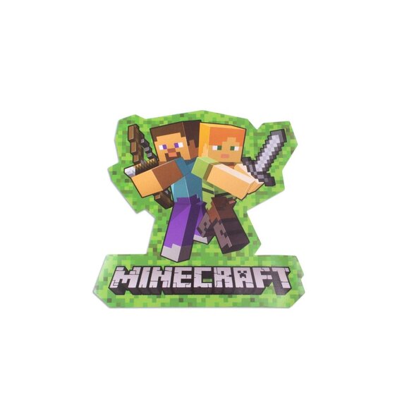 Minecraft Fleece Steve Throw Blanket with Lanyard and Pin Box Set (New in Box) - Picture 6 of 9